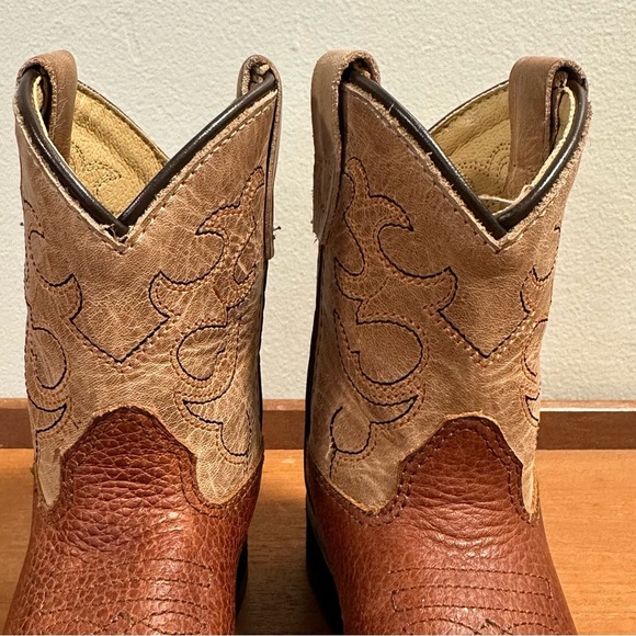 Smokey Mountain Youth Leather Cowboy Boots Size 5 - Picture 4 of 12